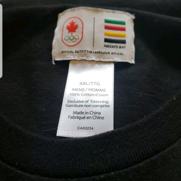 Mens 2XL Lettered CANADA black tshirt - Picture 4 of 6